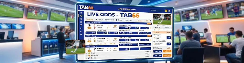 TAB66 Live Betting Interface